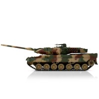 Bestuurbare tank schaal 1 op 16 RC Leopard 2A6 camouflage BB versie 3